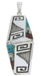 Multicolor Native American Village Design Jewelry Pendant YS69784
